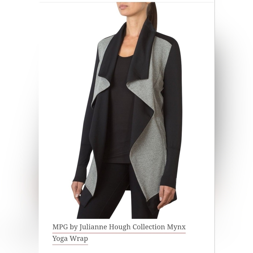Casual Black and Gray Women's Yoga Jacket